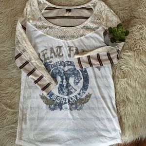 Free people Montana mountain goat graphic tee